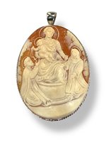 Anhänger Mandile 1922 Dame Cammei  in Silber Conchiglia 2MCICM205